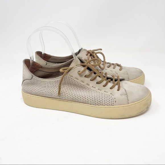 FRYE LENA PERF LOW LACE Sneaker Perforated Leather